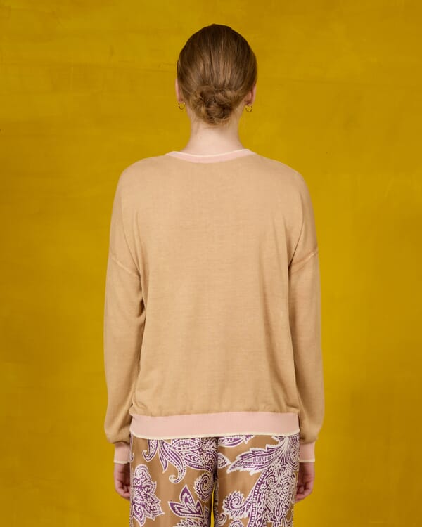 In Bed With You GEOMETRIC PRINT V NECK JUMPER COL. 351