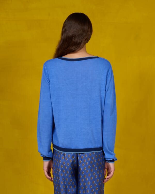 In Bed With You GEOMETRIC PRINT WIDE LONG CARDIGAN COL.183