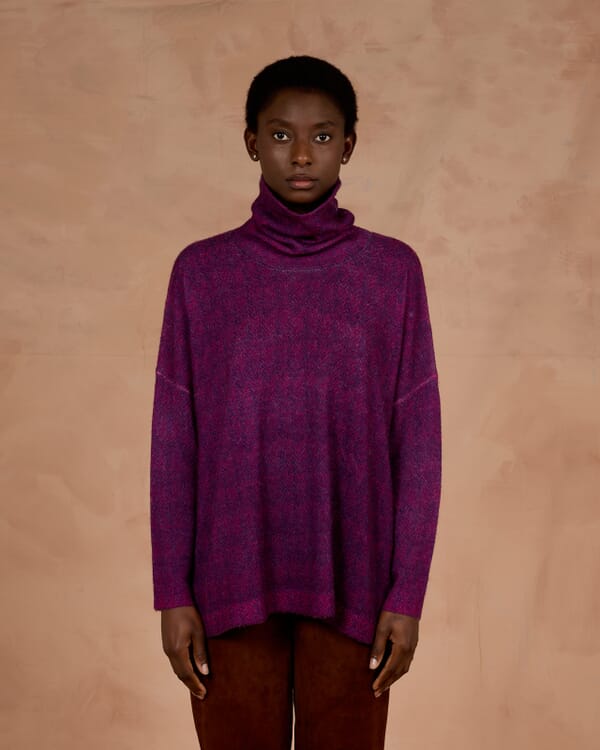 In Bed With You GEOMETRIC PRINT WIDE LONG CARDIGAN COL.202