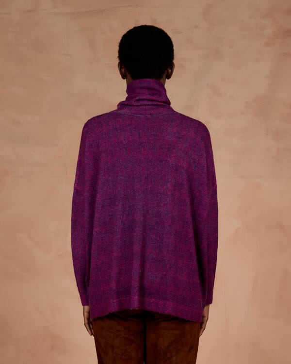 In Bed With You GEOMETRIC PRINT WIDE LONG CARDIGAN COL.202