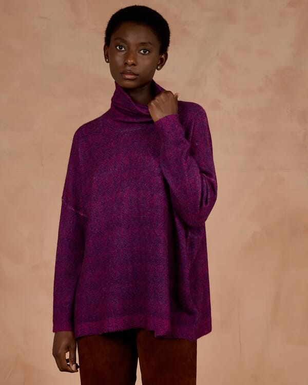 in bed with you GEOMETRIC PRINT WIDE LONG CARDIGAN COL.202