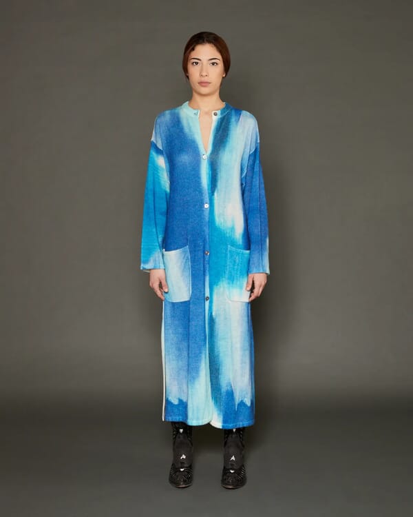 In Bed With You GEOMTRIC PRINT CARDIGAN WITH POCKETS COL. 172