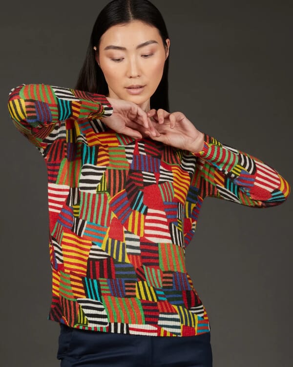 in bed with you ABSTRACT PRINT BALACLAVA COL.188