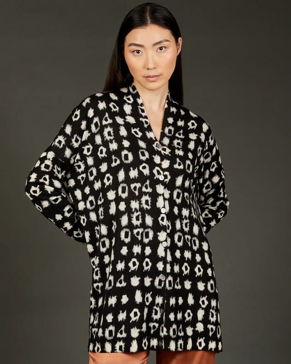 in bed with you ABSTRACT PRINT POLO COL.1028