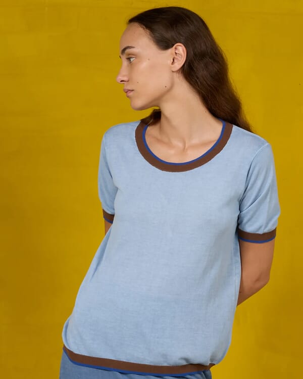 in bed with you ABSTRACT PRINT POLO COL.1028