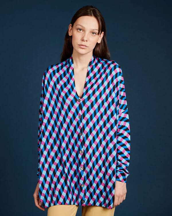 in bed with you ABSTRACT PRINT TOP COL.1002