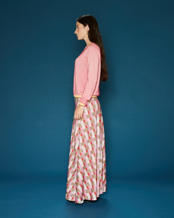 In Bed With You FLORAL PRINT LONG SKIRT COL.974