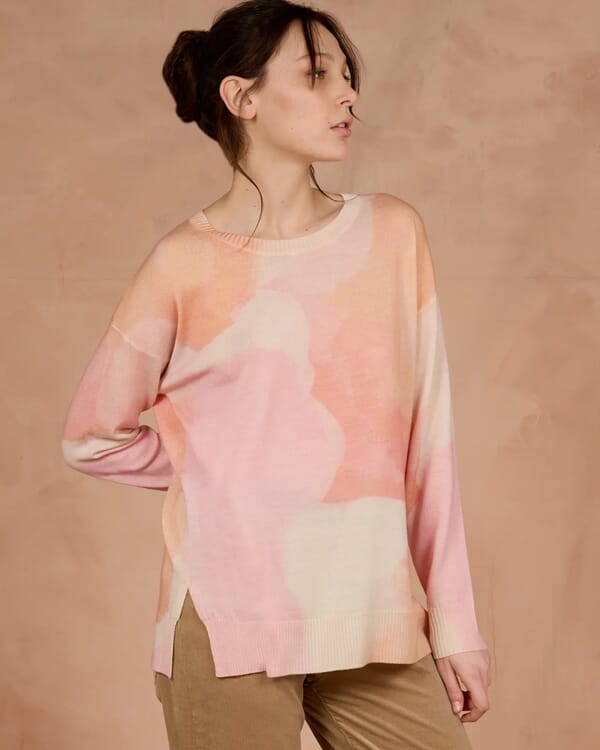 in bed with you FLORAL PRINT LONG SKIRT COL.974