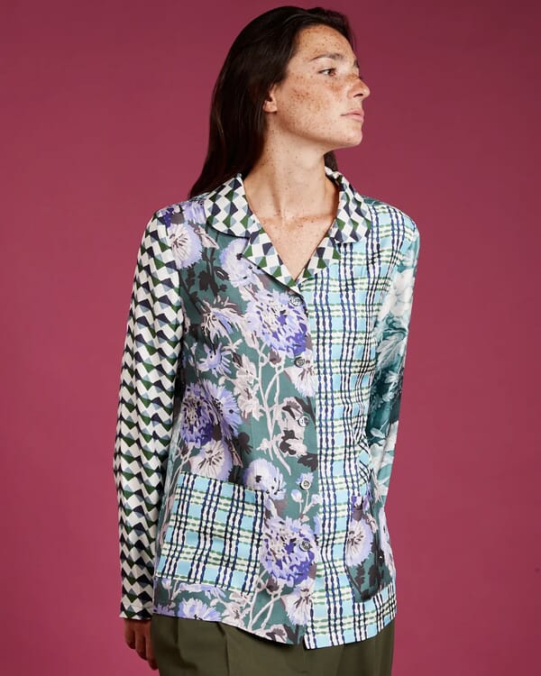 in bed with you FLORAL PRINT LONG TROUSERS COL.314