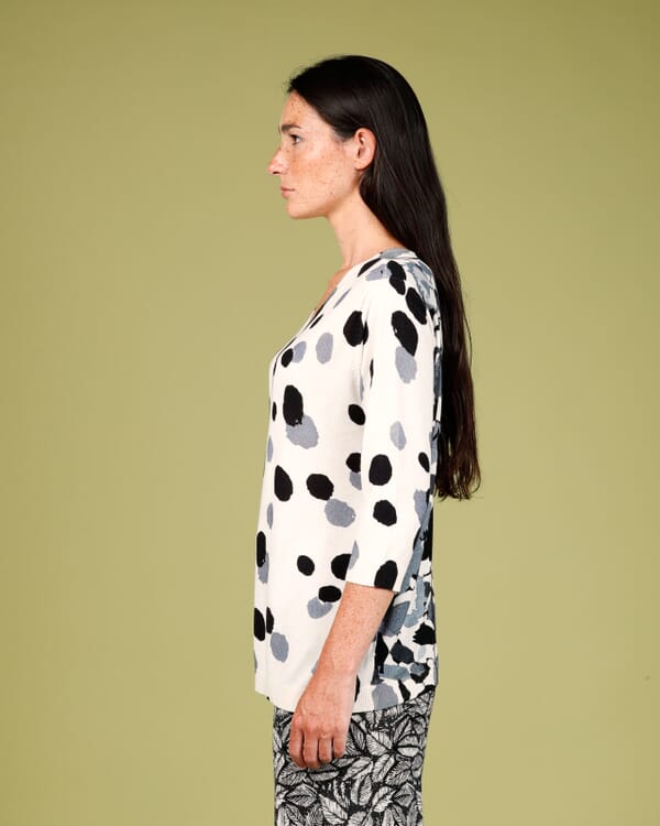 In Bed With You GEOMETRIC CREWNECK JUMPER COL.185