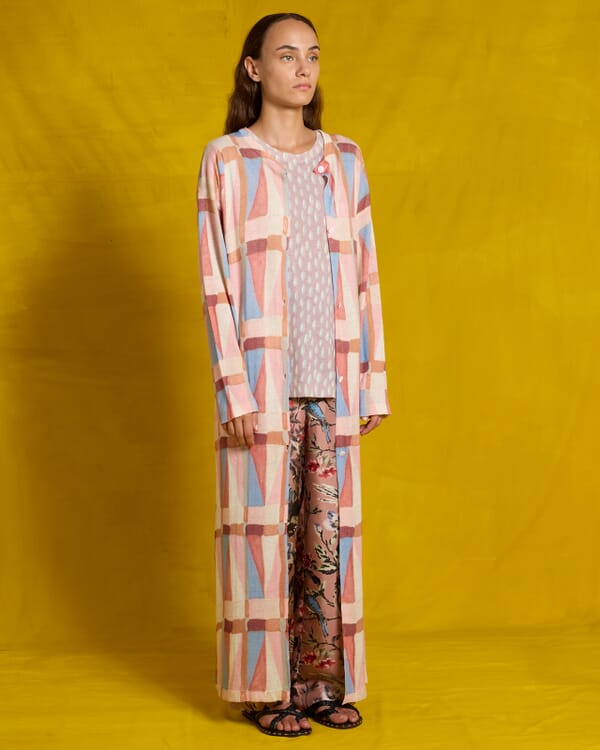 In Bed With You GEOMETRIC LONG DRESS COL.223