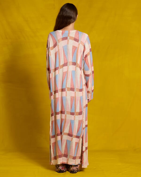 In Bed With You GEOMETRIC LONG DRESS COL.223