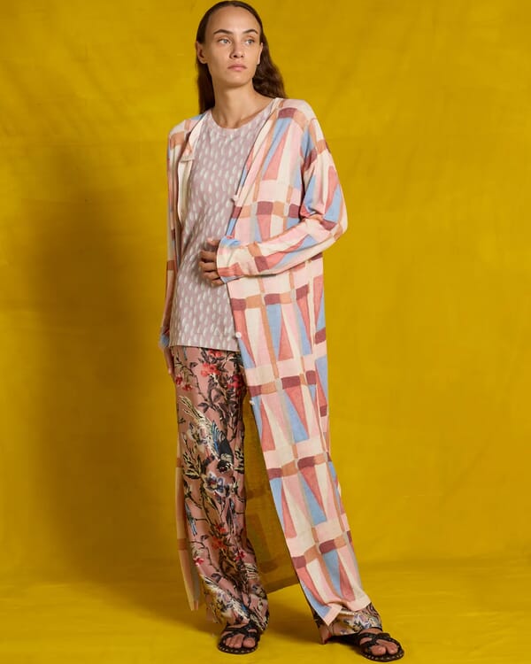 in bed with you GEOMETRIC LONG DRESS COL.223