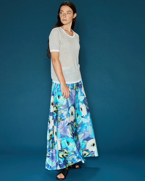 in bed with you GEOMETRIC PRINT LONG SKIRT COL.928