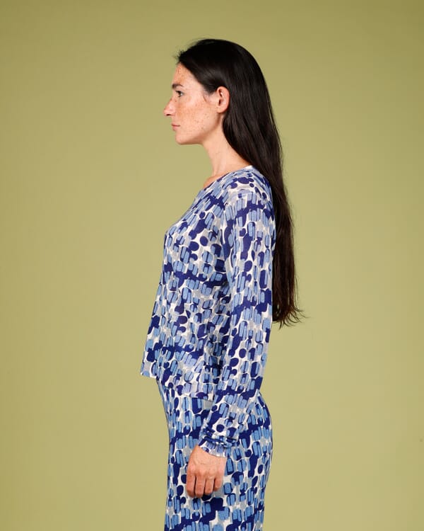 In Bed With You GEOMETRIC PRINT POLO COL.812