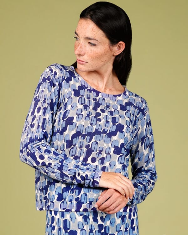 in bed with you GEOMETRIC PRINT POLO COL.812