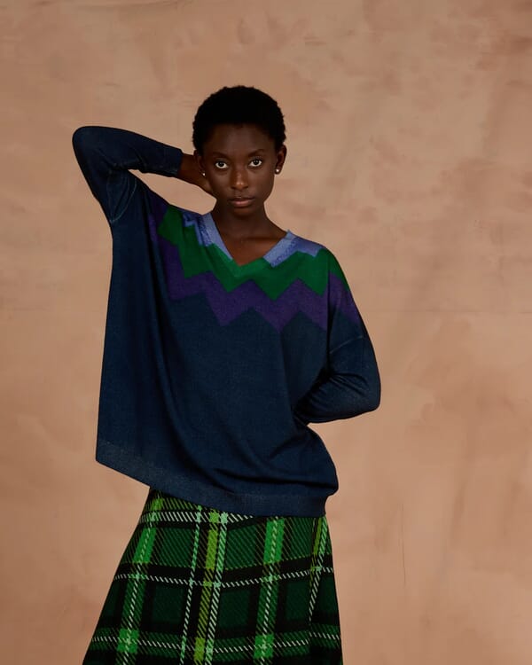 in bed with you MULTI PRINT WIDE SCARF COL.007