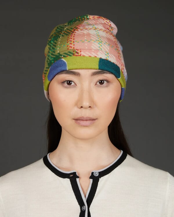 in bed with you MULTI PRINT REVERSIBLE BEANIE COL.011