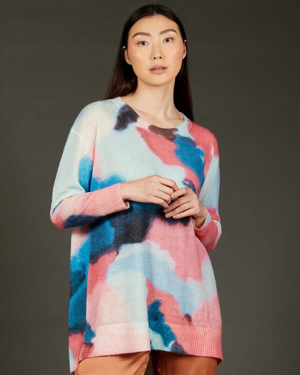 in bed with you MULTI PRINT REVERSIBLE BEANIE COL.018