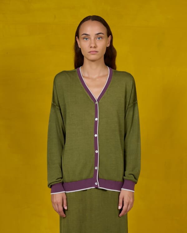 In Bed With You MULTIPRINT REVERSIBLE CARDIGAN WITH POCKETS COL.506