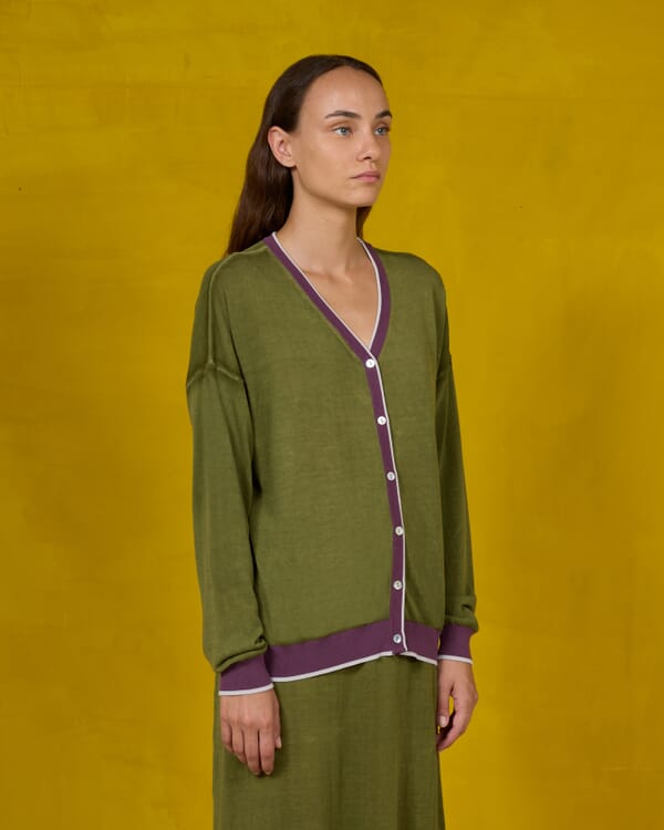 In Bed With You MULTIPRINT REVERSIBLE CARDIGAN WITH POCKETS COL.506