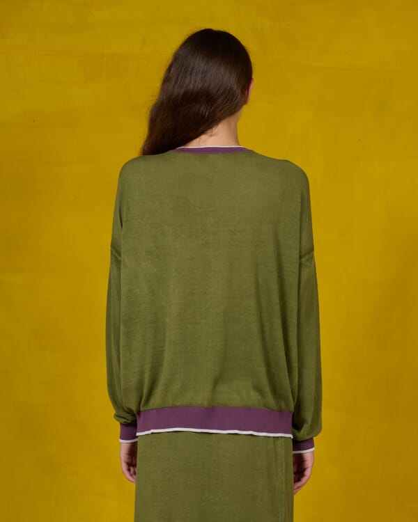 In Bed With You MULTIPRINT REVERSIBLE CARDIGAN WITH POCKETS COL.506