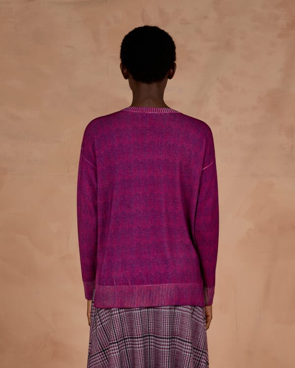 In Bed With You MULTIPRINT REVERSIBLE CARDIGAN WITH POCKETS COL.506