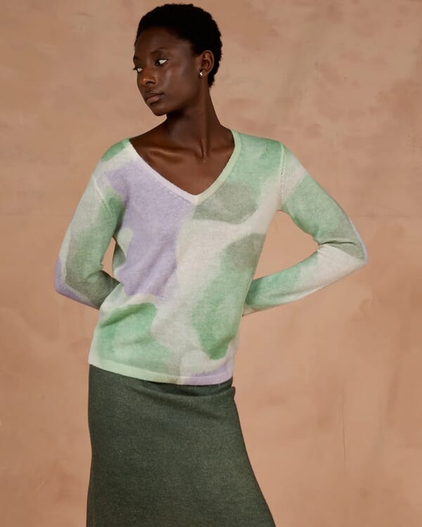 in bed with you MULTIPRINT REVERSIBLE CARDIGAN WITH POCKETS COL.627