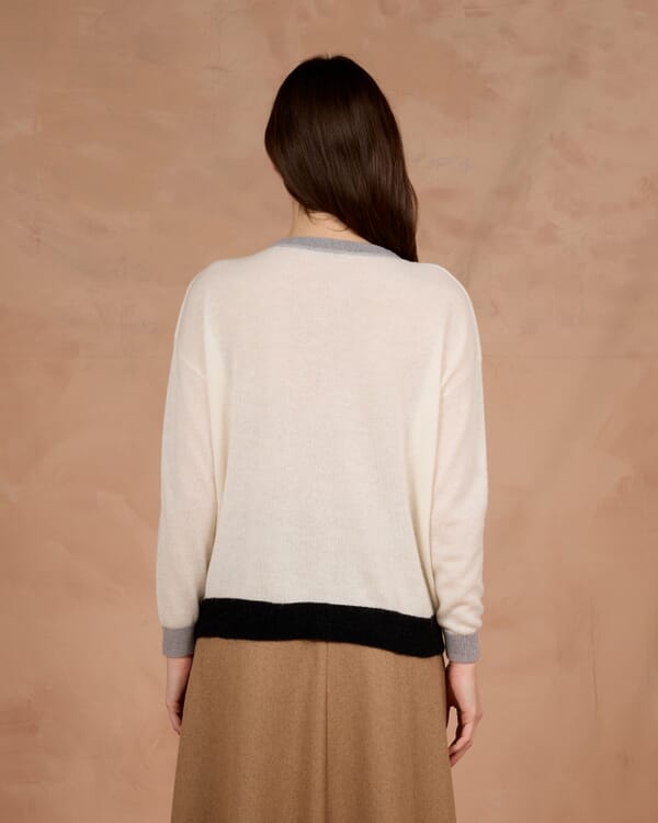 In Bed With You MULTIPRINT REVERSIBLE CARDIGAN WITH POCKETS COL.621