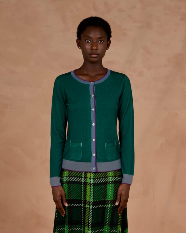 In Bed With You MULTIPRINT REVERSIBLE V NECK JUMPER COL. 256