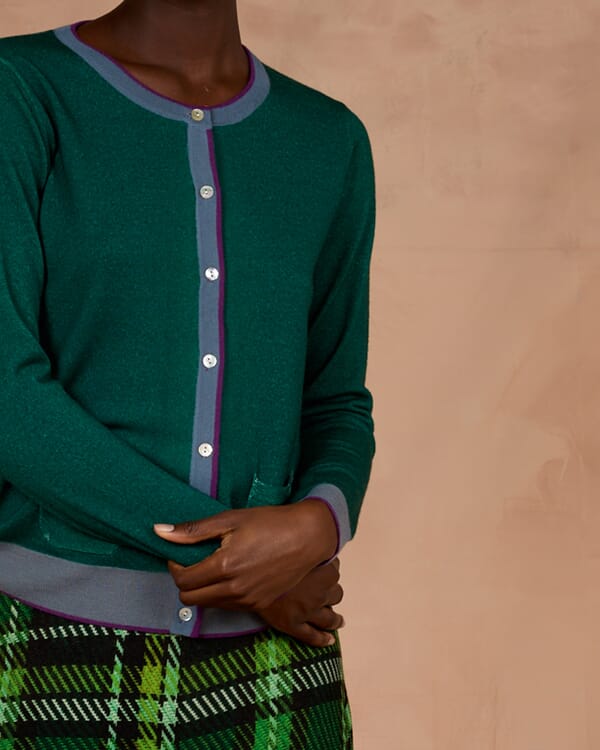 In Bed With You MULTIPRINT REVERSIBLE V NECK JUMPER COL. 256