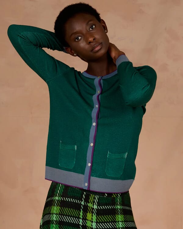 in bed with you MULTIPRINT REVERSIBLE V NECK JUMPER COL. 256