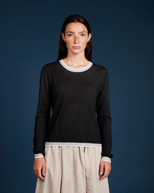 In Bed With You MULTIPRINT REVERSIBLE V NECK JUMPER COL. 257