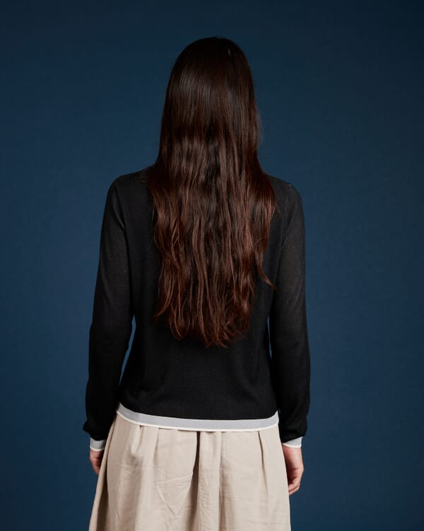 In Bed With You MULTIPRINT REVERSIBLE V NECK JUMPER COL. 257