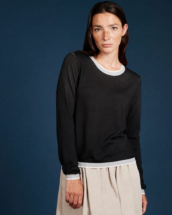 in bed with you MULTIPRINT REVERSIBLE V NECK JUMPER COL. 257