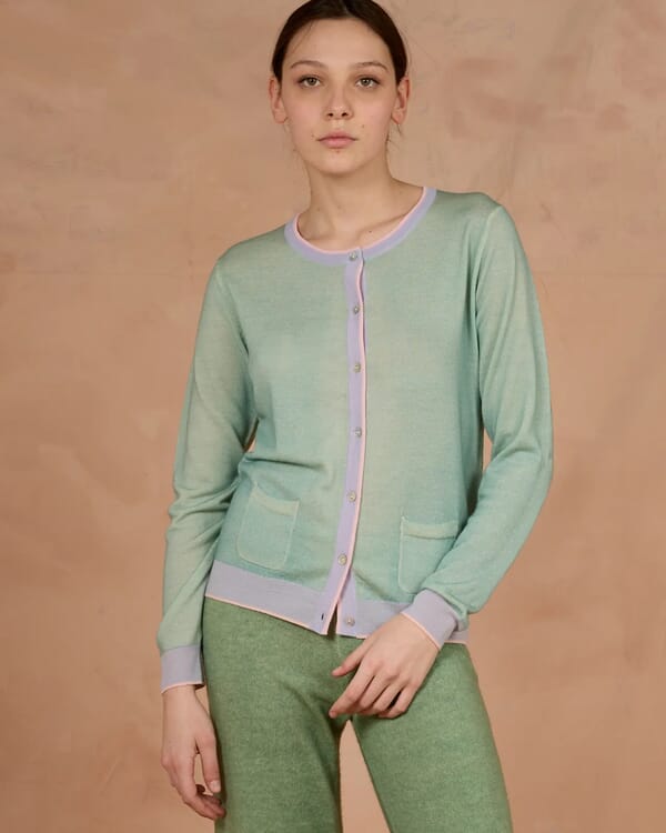 in bed with you MULTIPRINT REVERSIBLE V NECK JUMPER COL. 623