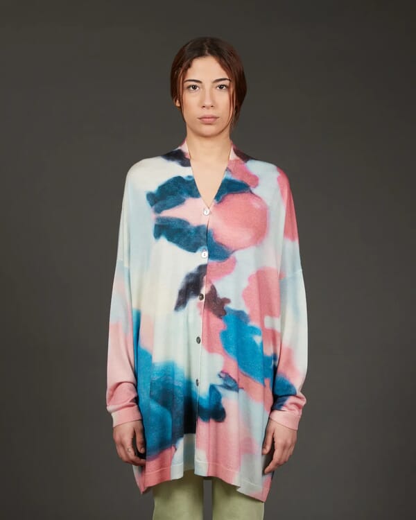 In Bed With You POLKA DOTS PRINT LOOSE-FIT CARDIGAN COL.838