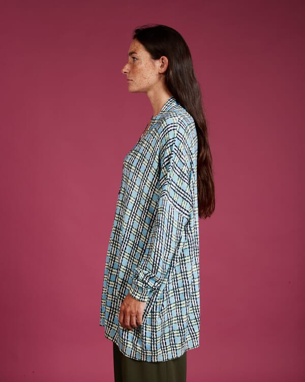 In Bed With You SOLID COLOR PRINT BATWING SLEEVES V NECK JUMPER WITH CONTRAST TRIM COL.051