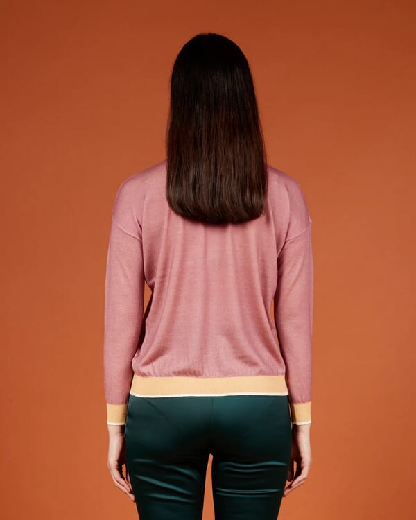 In Bed With You SOLID COLOR PRINT CREWNECK CARDIGAN COL.023