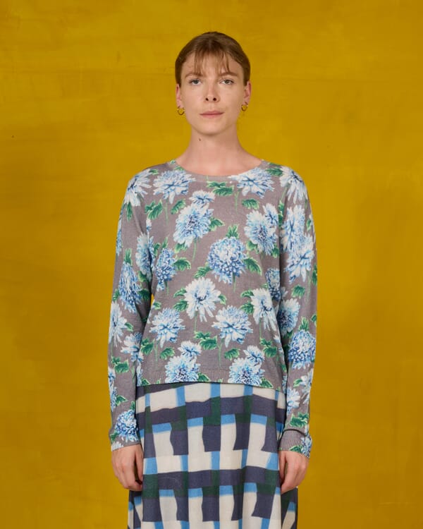 In Bed With You SOLID COLOR PRINT CREWNECK JUMPER COL.001