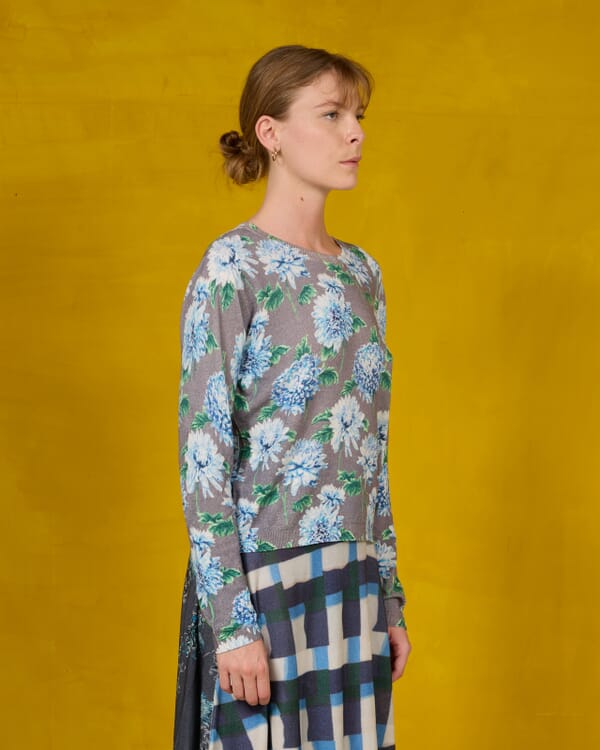 In Bed With You SOLID COLOR PRINT CREWNECK JUMPER COL.001