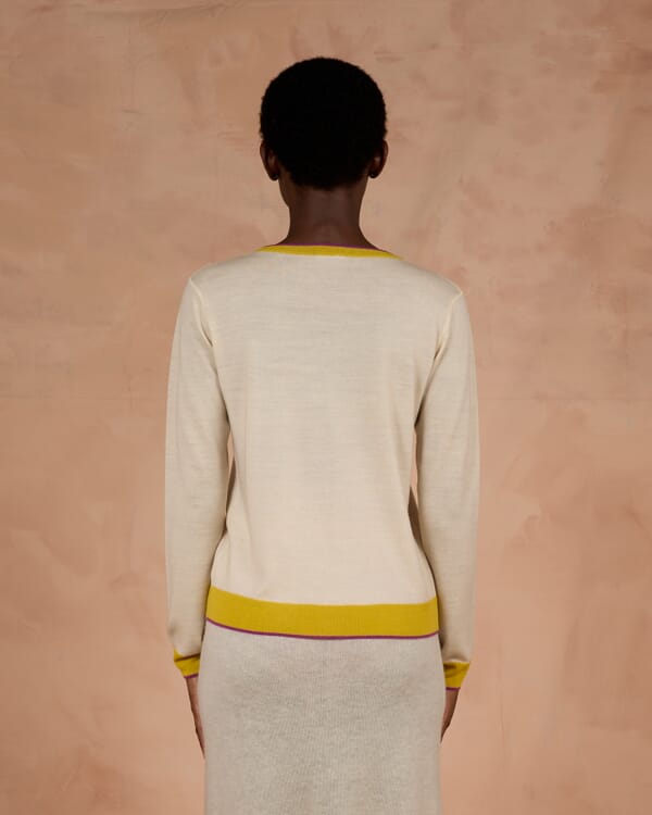 In Bed With You SOLID COLOR PRINT CREWNECK JUMPER COL.001