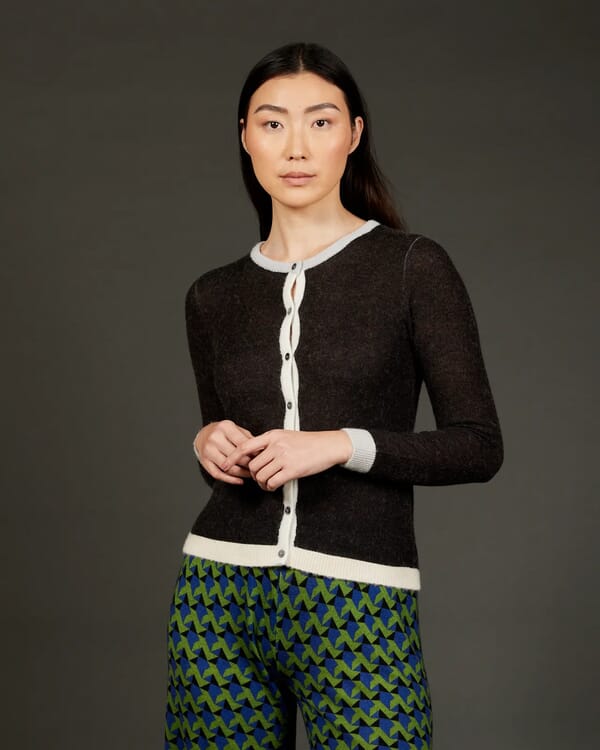 in bed with you SOLID COLOR PRINT CREWNECK JUMPER COL.001