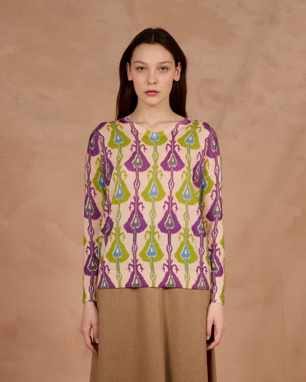 In Bed With You SOLID COLOR PRINT CREWNECK JUMPER COL.022