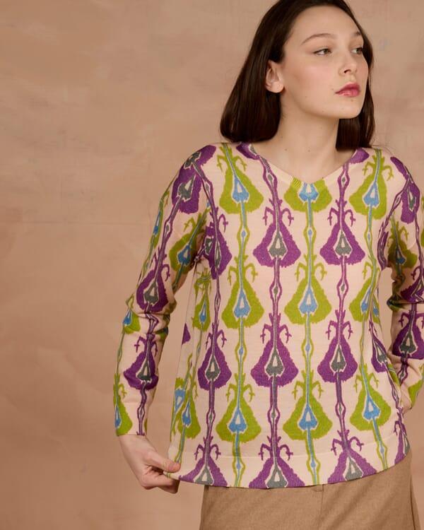 In Bed With You SOLID COLOR PRINT CREWNECK JUMPER COL.022