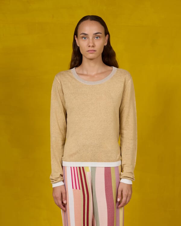 In Bed With You SOLID COLOR PRINT CREWNECK JUMPER COL.025