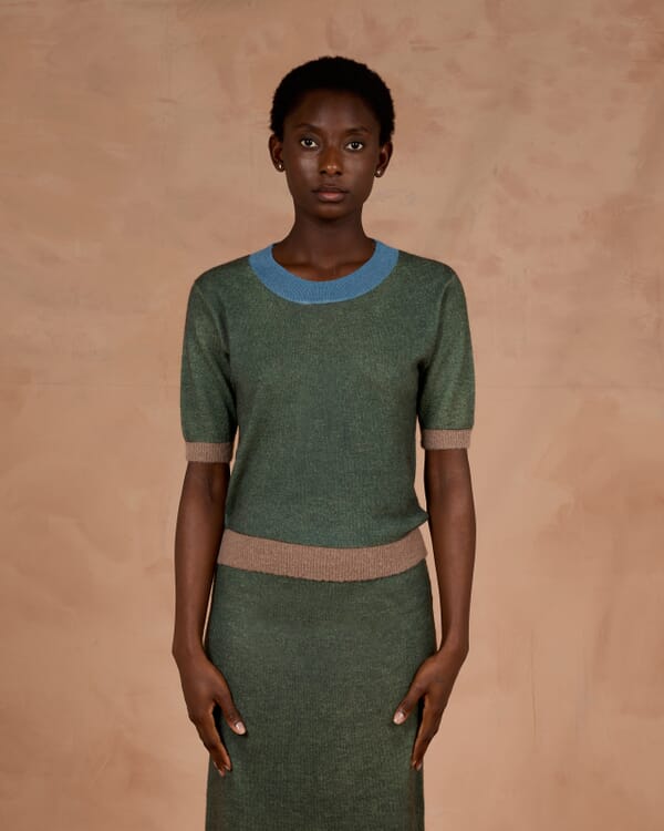 In Bed With You SOLID COLOR PRINT CREWNECK JUMPER COL.025