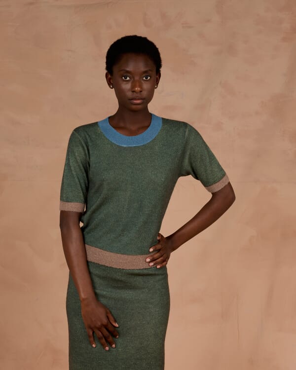 In Bed With You SOLID COLOR PRINT CREWNECK JUMPER COL.025