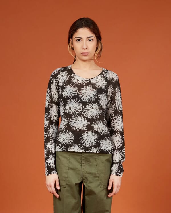 In Bed With You SOLID COLOR PRINT CREWNECK JUMPER COL.027