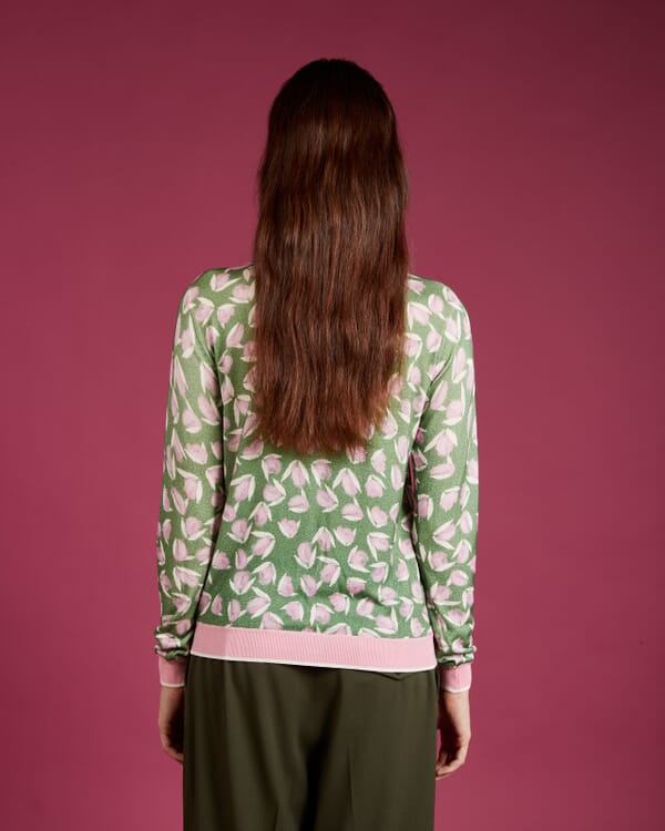 In Bed With You SOLID COLOR PRINT CREWNECK JUMPER COL.042